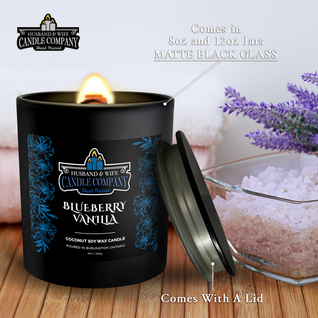 Blueberry Vanilla Scented Candle